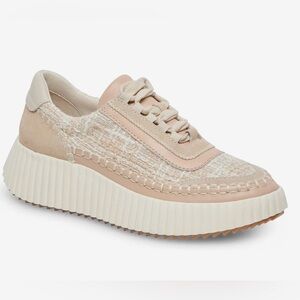 Dolce Vita Women's Cream and Tan Sneakers size 8.5